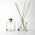 high end transparent cosmetic packaging empty reed glass diffuser bottle